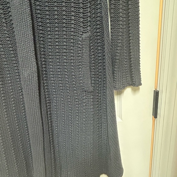 CAbi Gray Long Knit Cardigan/Coat - Picture 2 of 8